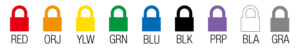 Candados de bloqueo dieléctrico colores
