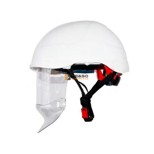 Casco SECRA con aislamiento eléctrico con pantalla facial integrada